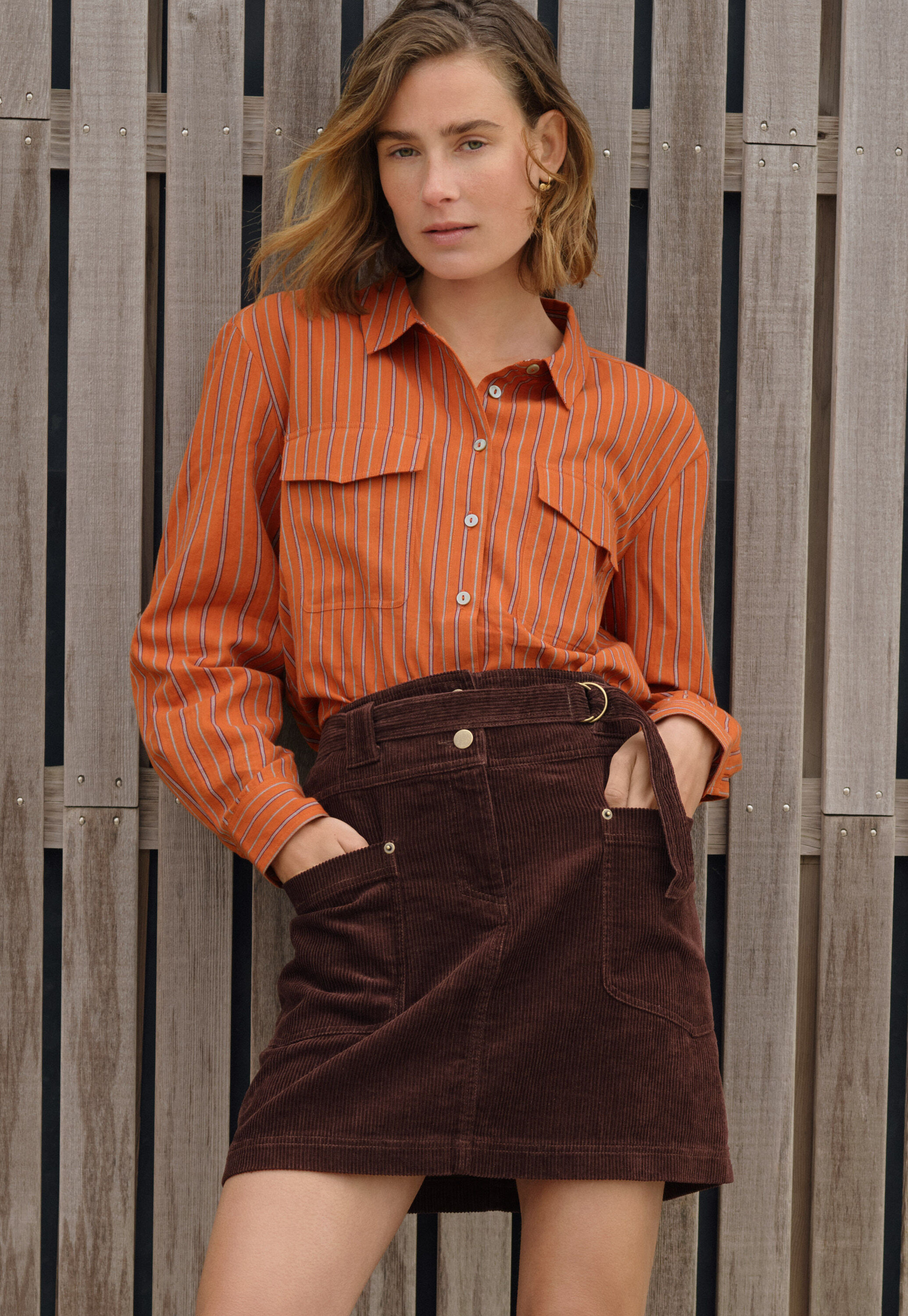 Bluse mit Biesen