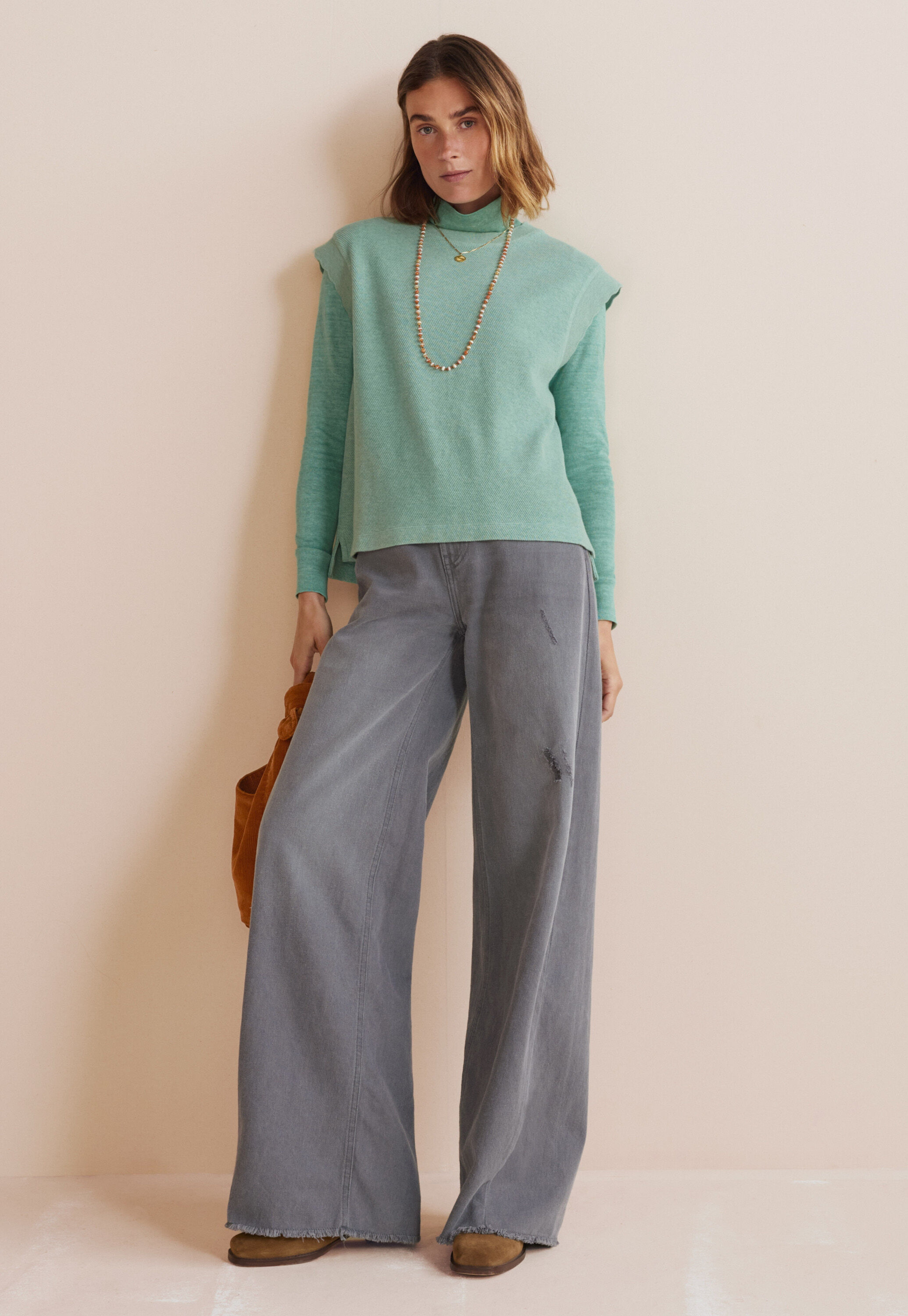 Cardigan mit Waffelmuster