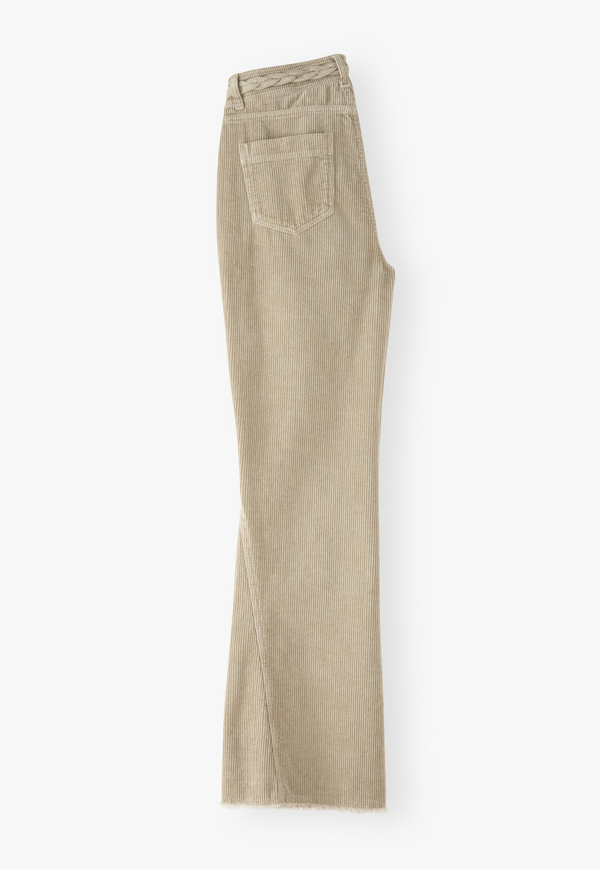 Cordhose mit geflochtenem Detail, Rehbraun, large