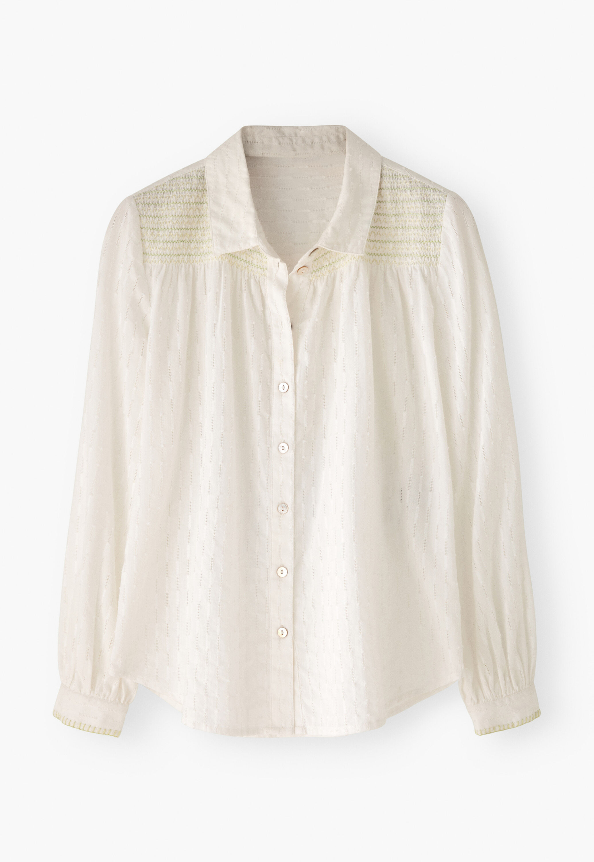 Bluse mit Kr&auml;uselungen