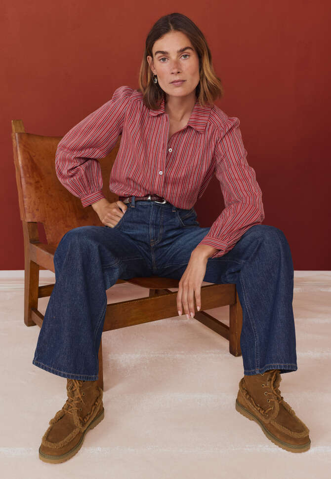 Jeans mit geradem Bein, Dunkle Waschung, completeTheLook