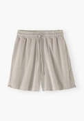 Shorts aus Frottee, Stein, webstill