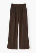 Hose mit weitem Bein, Walnuss, webstill