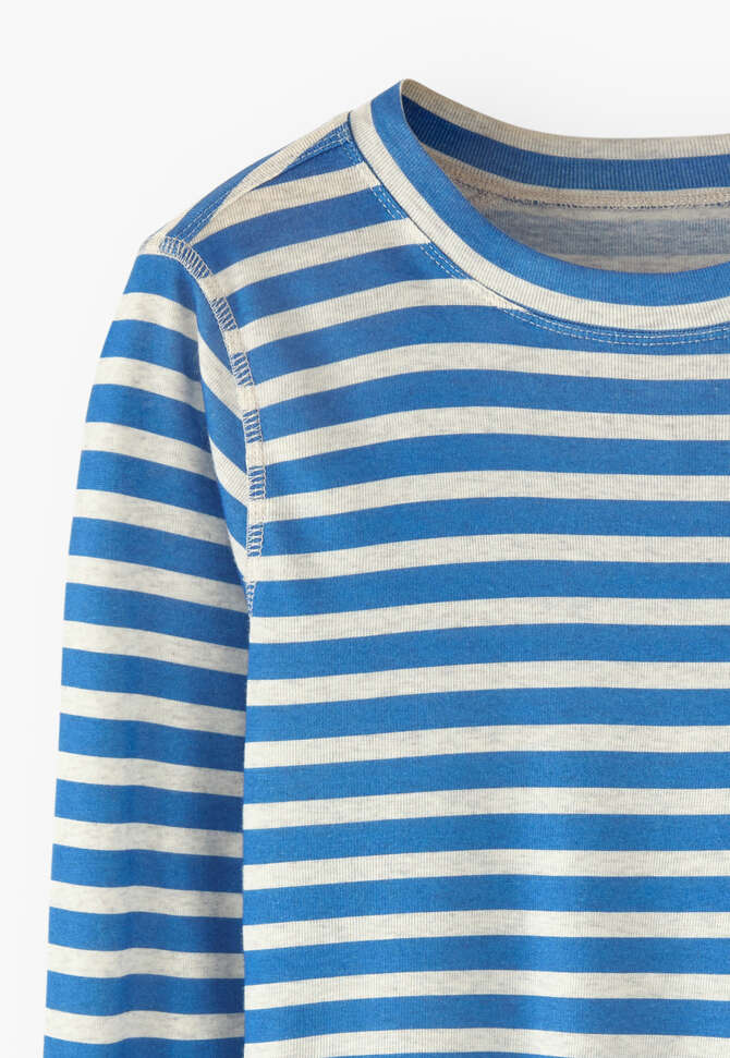 Streifenoberteil, Leuchtendes Blau, completeTheLook