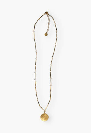 Halskette mit Anh&auml;nger, Gold, webstill