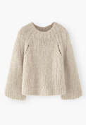 Handgestrickter Pullover, Naturstein, webstill