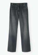 Schmale Stretch-Jeans, Kohlschwarz, webstill