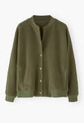 Jersey-Jacke, Moos, webstill