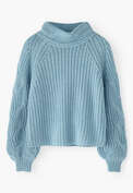 Pullover mit Zopfmuster, Zartes T&uuml;rkis, webstill