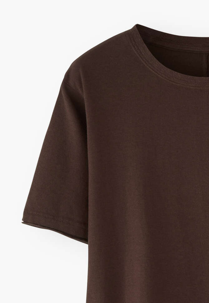 Kastiges T-Shirt, Schokolade, completeTheLook