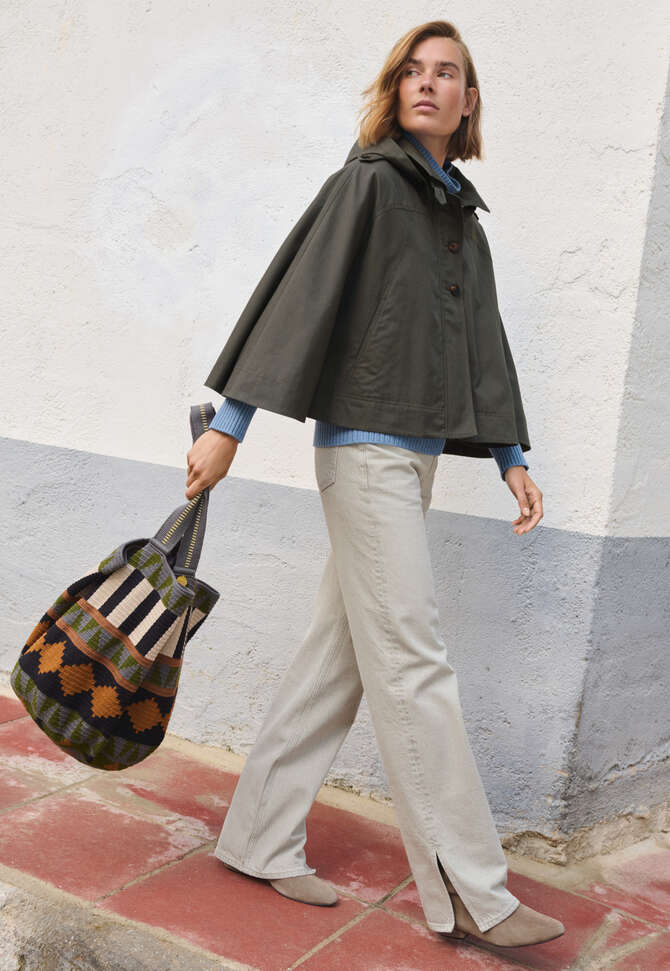 Cape, Dunkles Khaki, completeTheLook