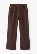 Cropped-Cordhose, Schokolade, webstill