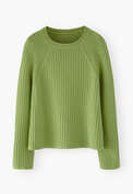 Raglanpullover, Apfel, webstill