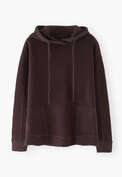 Fleece-Hoodie, Espresso, webstill