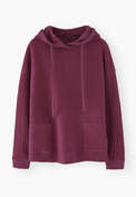Fleece-Hoodie, Boysenbeere, webstill